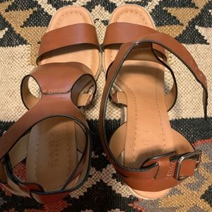 Zara Trafaluc brown heels size 39